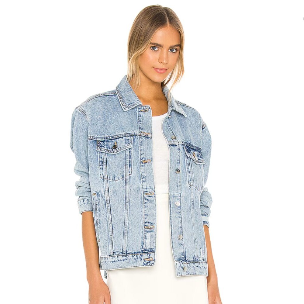 Anine Bing Rory Denim Jacket - Vintage Blue XS